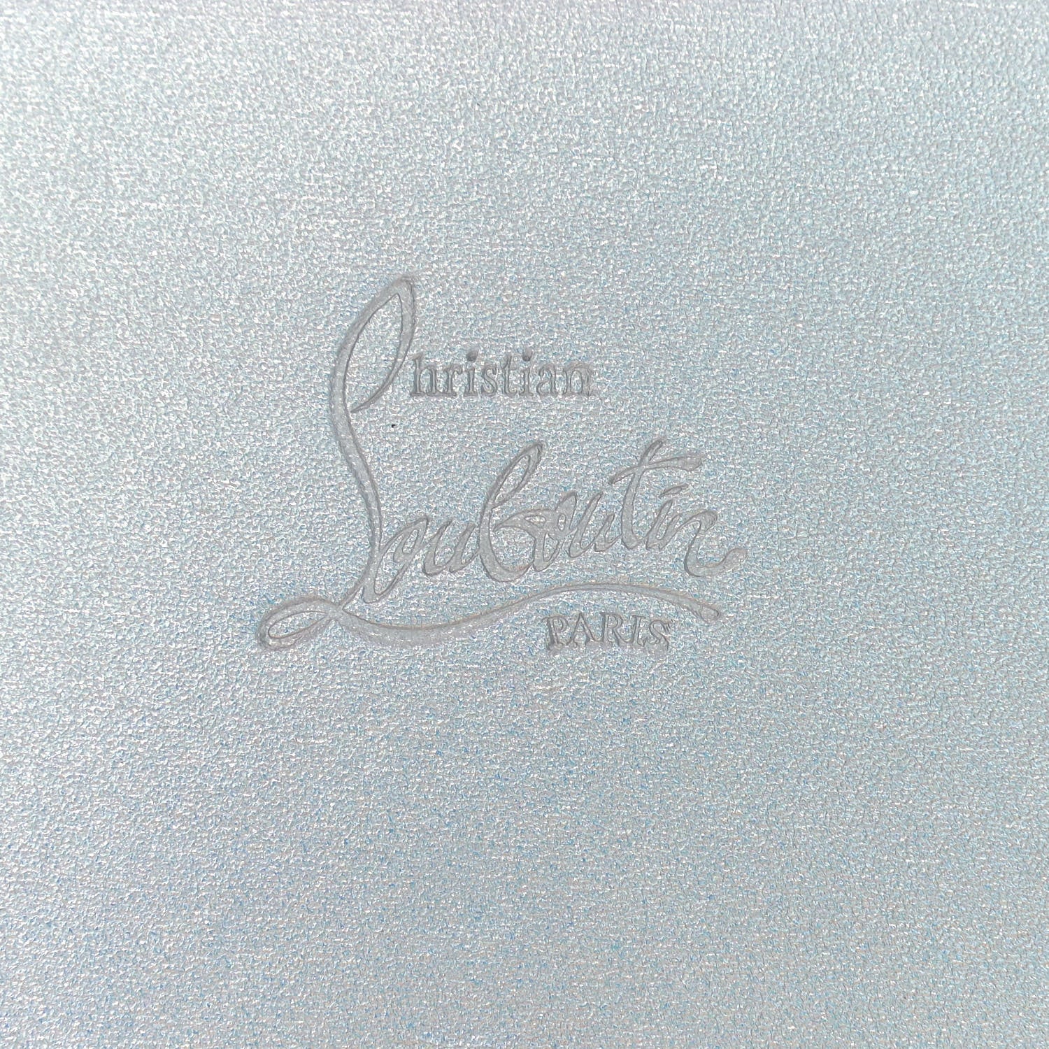 Christian Louboutin Iridescent Calfskin Loubi54 Crossbody Clutch Silver 7 of 11