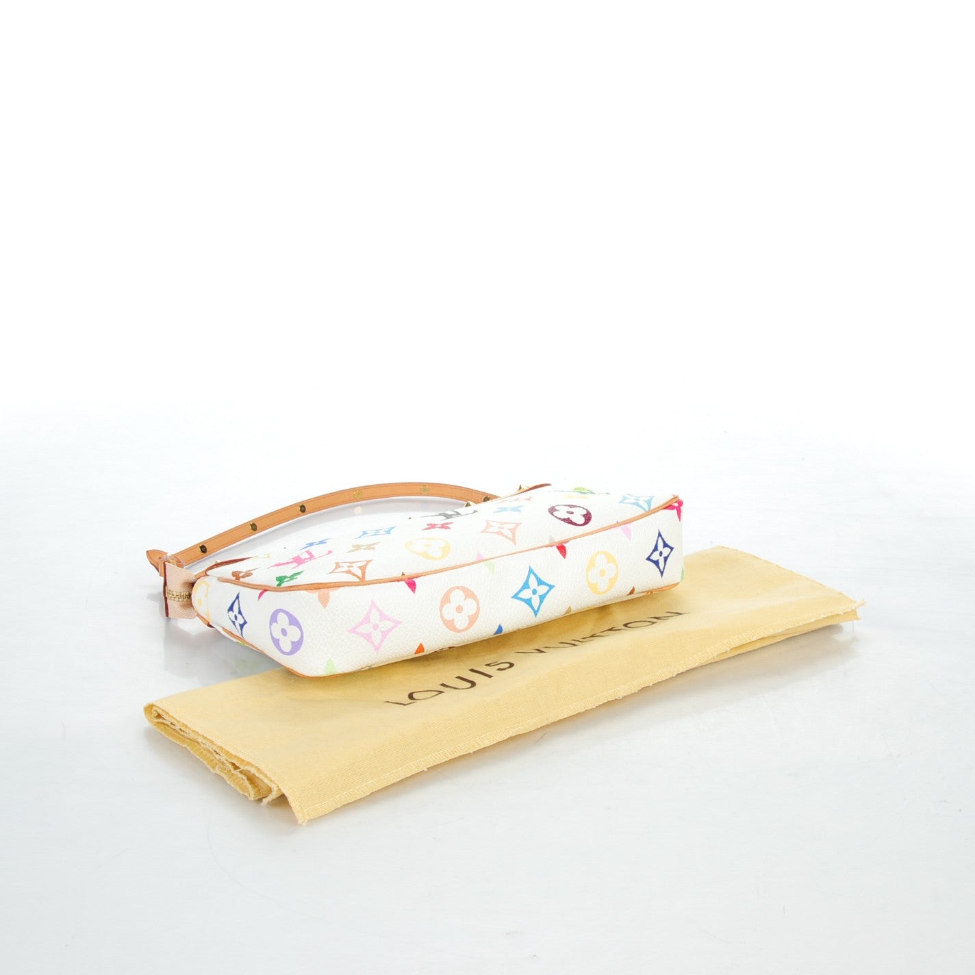 Louis Vuitton Monogram Multicolor Pochette Accessories White 4 of 8