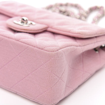 Chanel Jersey Quilted Mini Square Flap Pink 9 of 12
