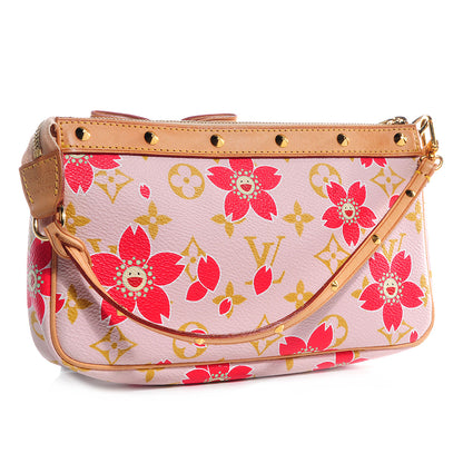 Louis Vuitton Monogram Cherry Blossom Pochette Accessories Red 3 of 8