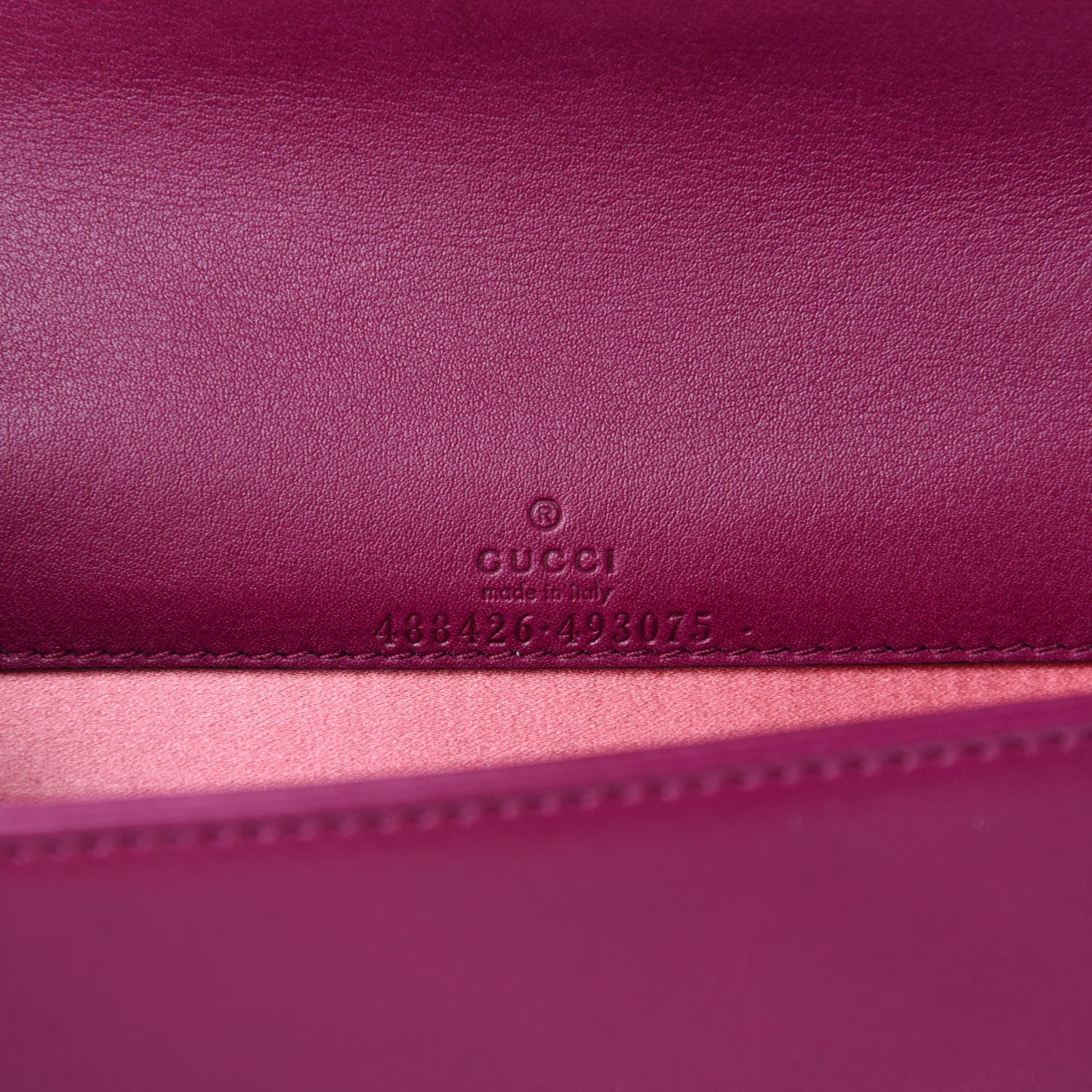 Gucci Velvet Matelasse GG Marmont Mini Bag Fuchsia Violet Cyclamen 8 of 10