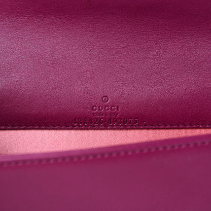 Gucci Velvet Matelasse GG Marmont Mini Bag Fuchsia Violet Cyclamen 8 of 10