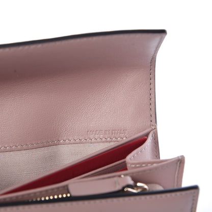 Valentino Garavani Calfskin Rockstud Wristlet Travel Wallet Poudre 7 of 9