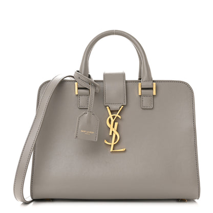 Saint Laurent Calfskin Monogram Baby Cabas Fog 1 of 12