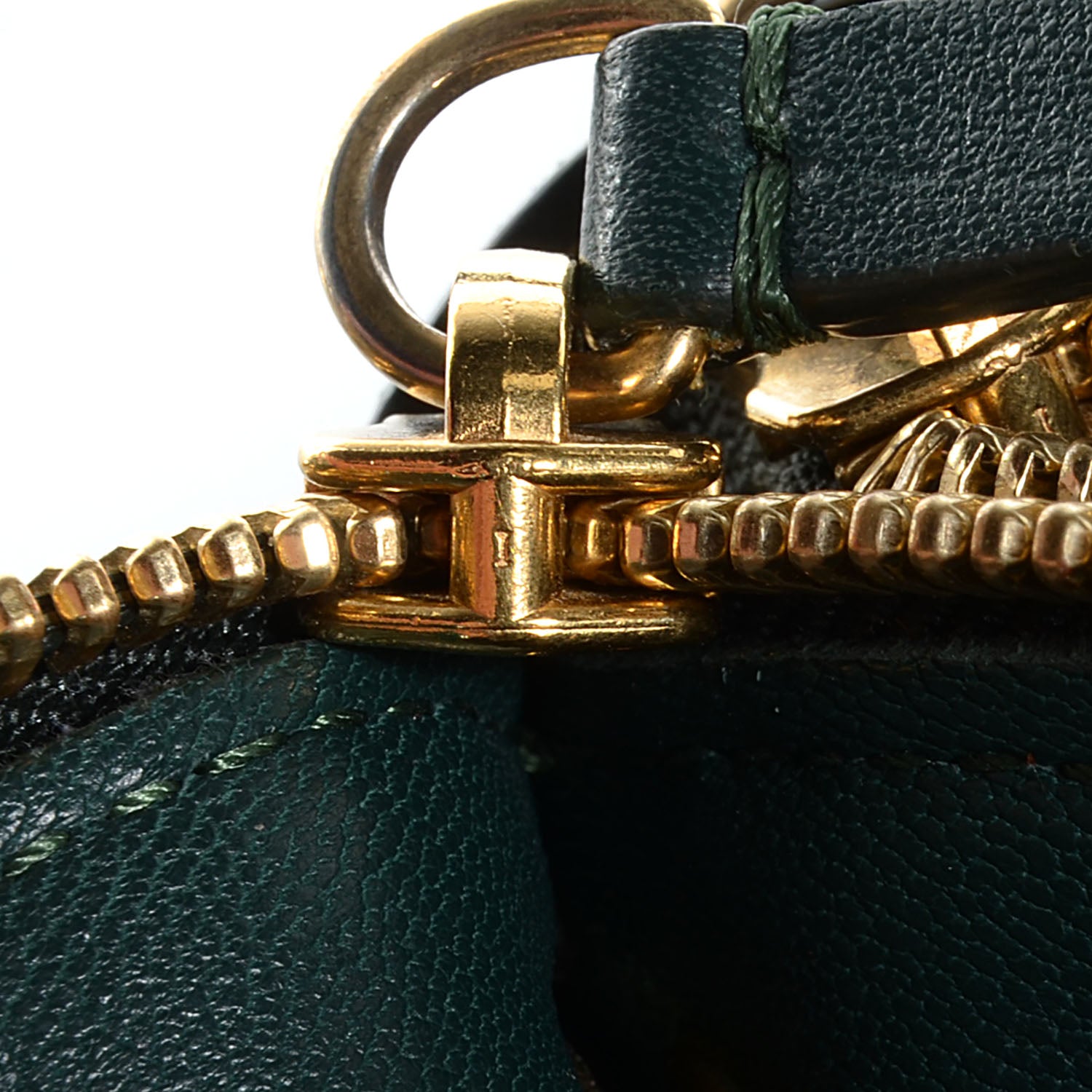 Celine Lambskin Large Trio Crossbody Bag Emerald 8 of 8