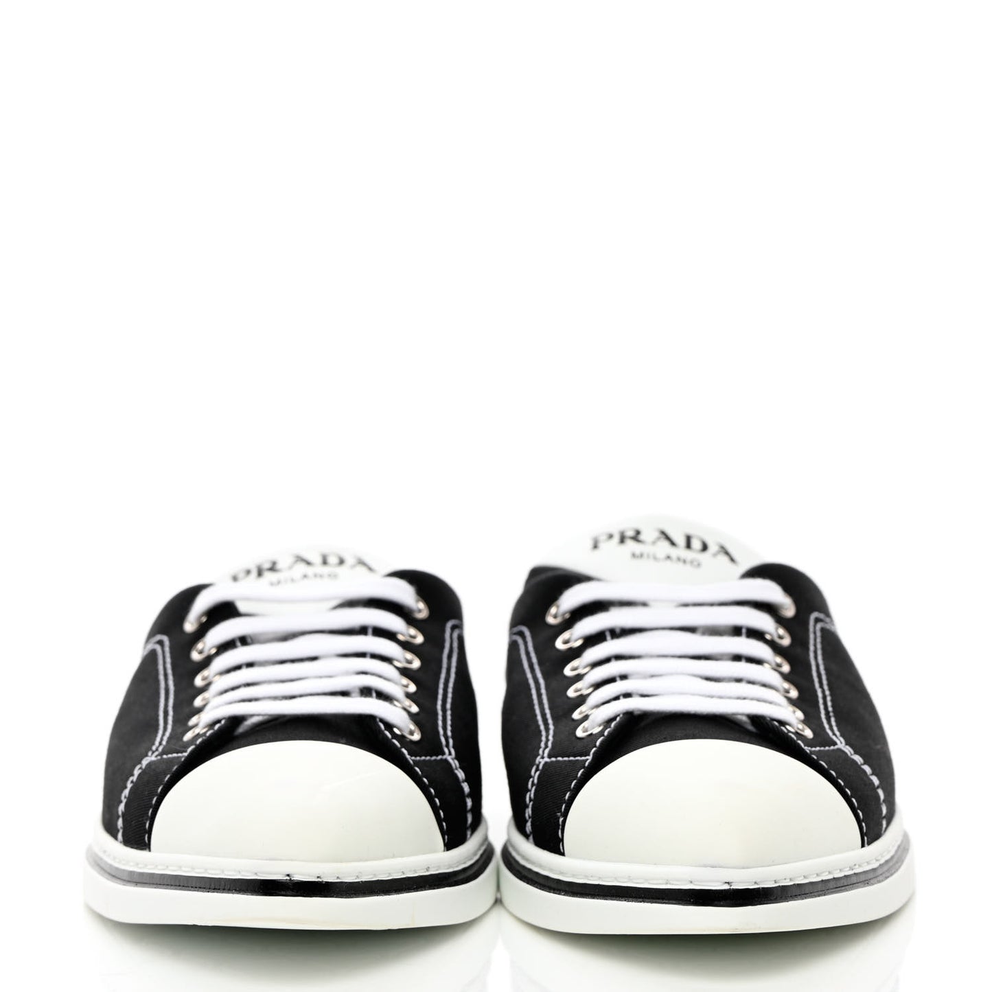 Nylon Gabardine Point-Toe Sneaker Mules 40 Black
