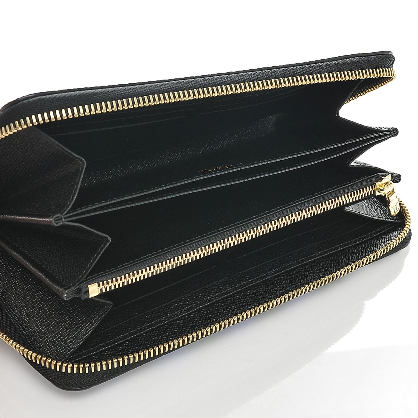Epi Damier Race Zippy Wallet Black Rouge