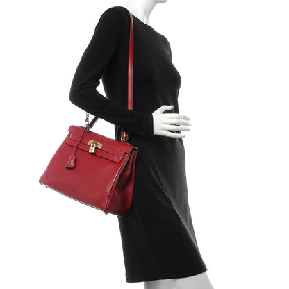 Hermes Tadelakt Ghillies Kelly 32 Rubis 2 of 39