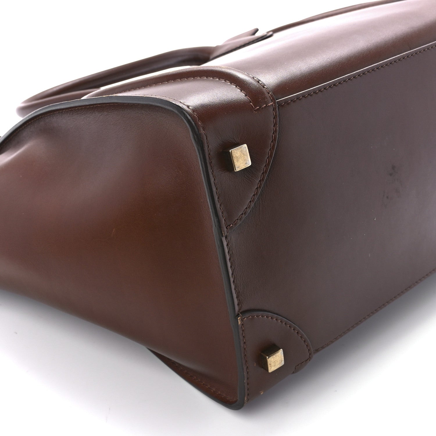 Celine Smooth Calfskin Mini Luggage Caramel 11 of 12