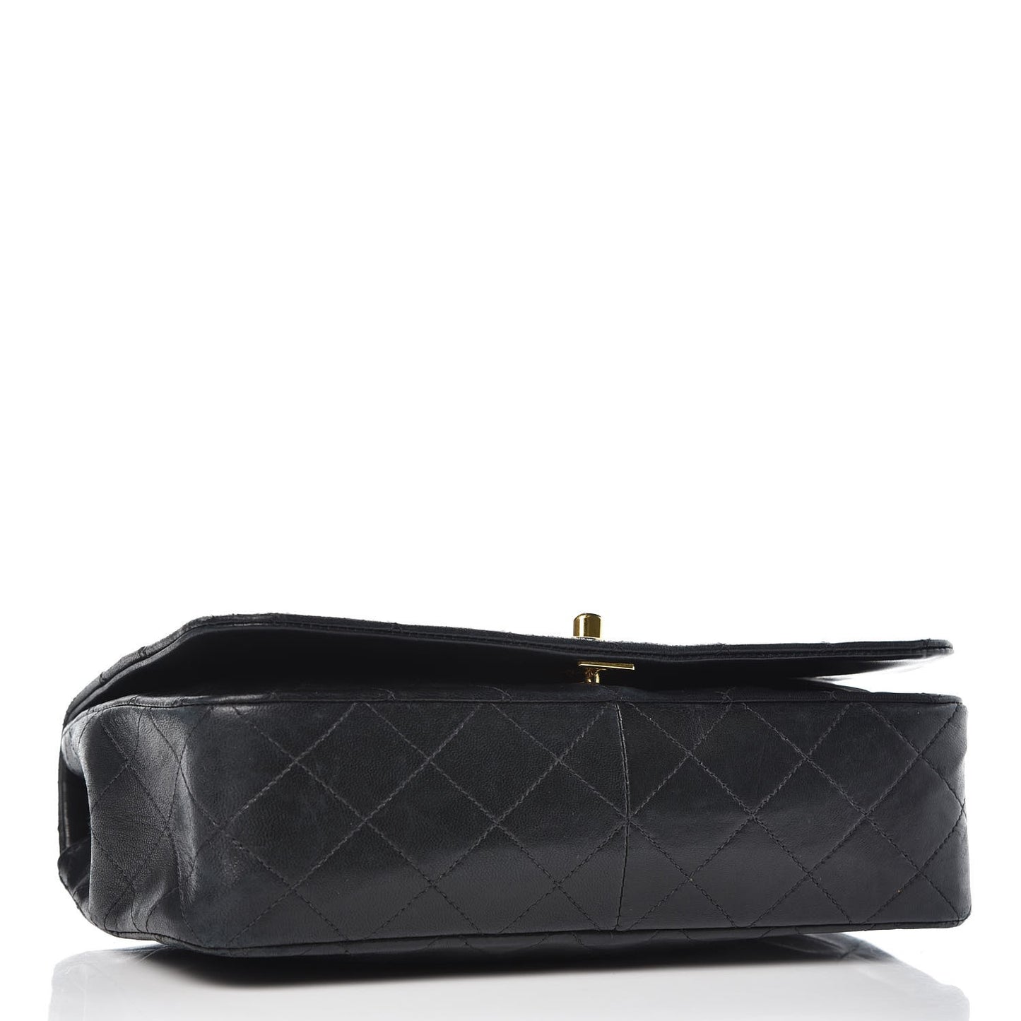 Lambskin Quilted Small Single Flap Black