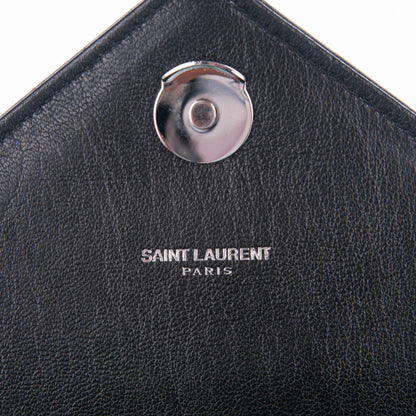 Saint Laurent Sheepskin Tri-Quilt Monogram Medium College Bag Black 6 of 8
