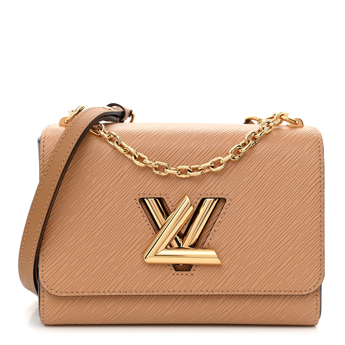 Epi Twist Shoulder Bag MM Camel