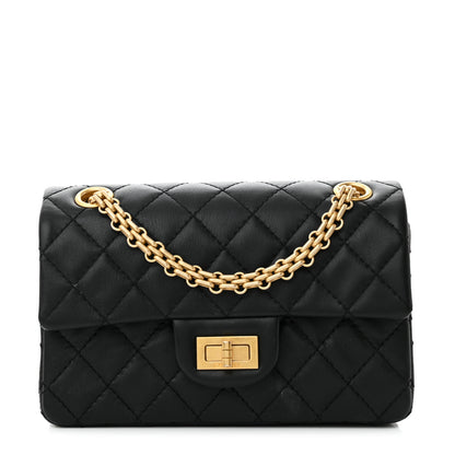 Chanel Calfskin Quilted 2.55 Reissue Mini Flap Black 1 of 11