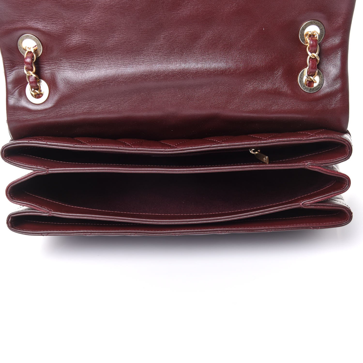 Chanel Calfskin Quilted Jumbo Soft Elegance Flap Bordeaux 5 of 11