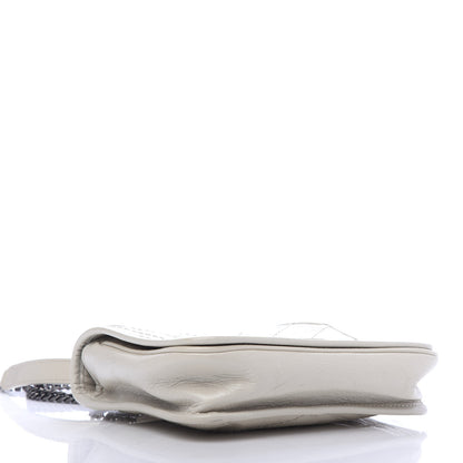 Saint Laurent Crinkled Calfskin Matelasse Monogram Niki Chain Wallet Crema Soft 4 of 11