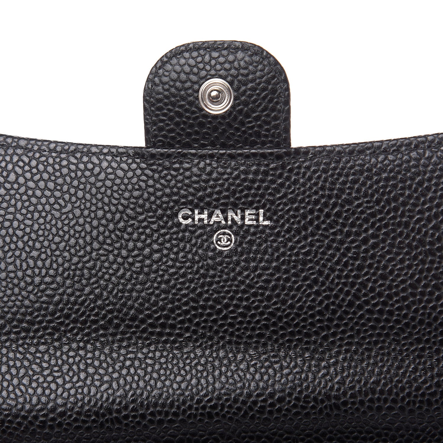 Chanel Caviar Quilted Large Gusset Flap Wallet Black 6 of 9