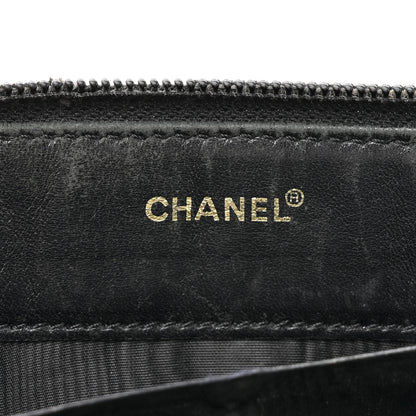 Chanel Caviar CC Timeless Large Zip Around Wallet Black 8 of 13