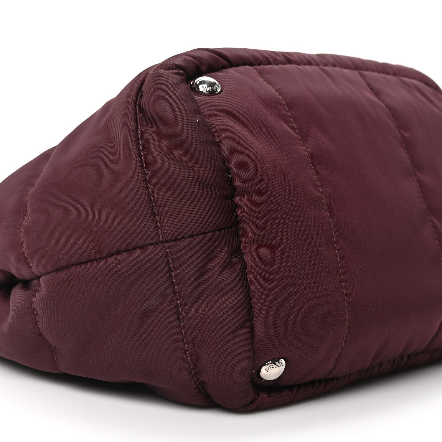 Prada Tessuto Nylon Bomber Tote Bordeaux 9 of 10