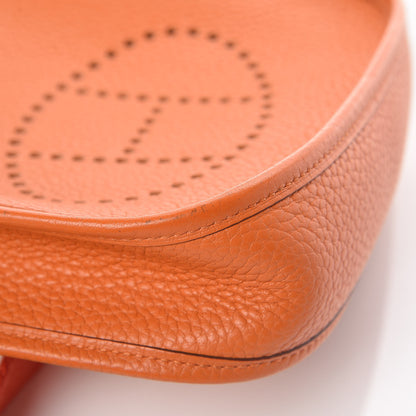 Hermes Taurillon Clemence Amazone Evelyne TPM Orange Peony 10 of 14