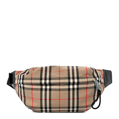 Burberry Nylon Vintage Check Sonny Bum Bag Archive Beige 1 of 9