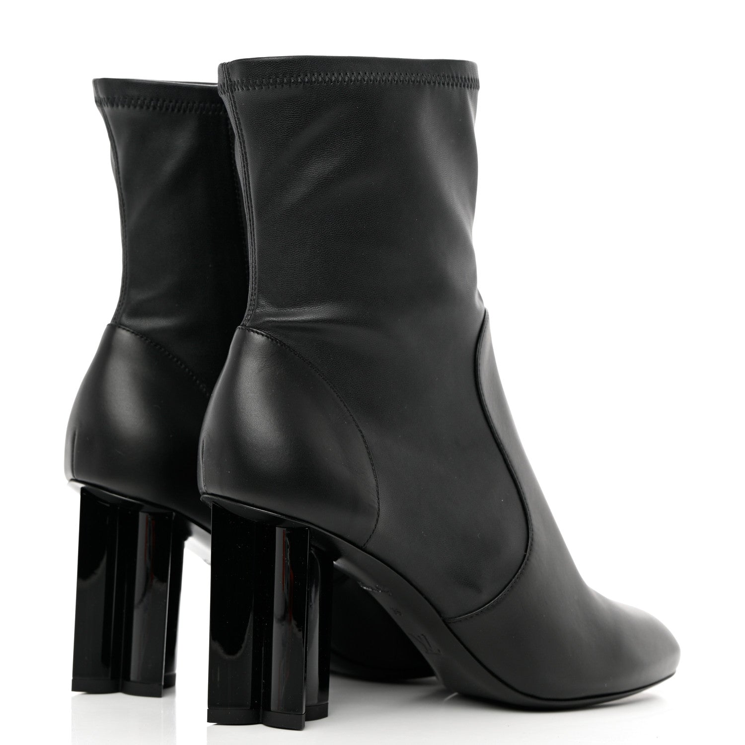 Louis Vuitton Calfskin Silhouette Ankle Boots 39 Black 4 of 8