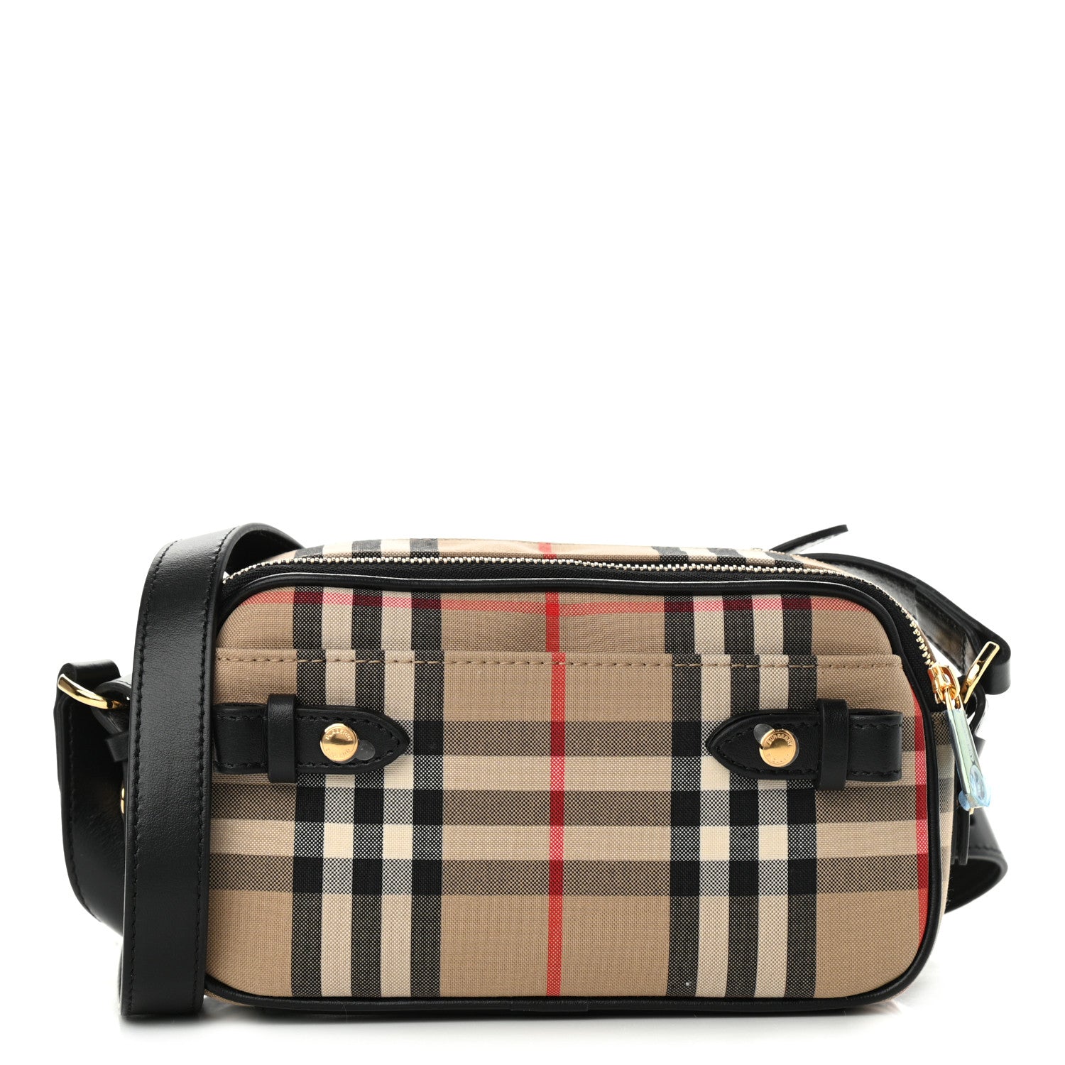 Burberry Calfskin Vintage Check Micro Camera Bag Archive Beige 1 of 11