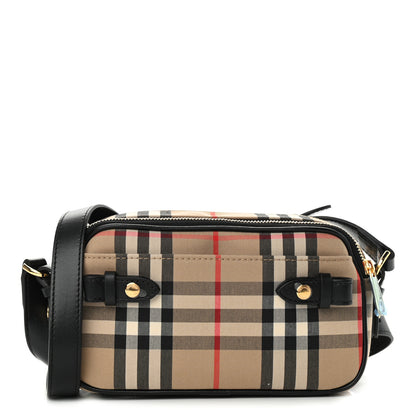 Burberry Calfskin Vintage Check Micro Camera Bag Archive Beige 1 of 11