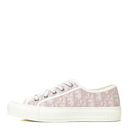 Christian Dior Canvas Oblique Walk'N'Dior Low Top Sneakers 39 Powder Nude 1 of 9