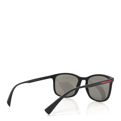 Prada Rubber Linea Rossa Sunglasses SPS 01T Black 4 of 7