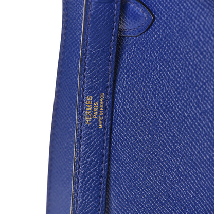 Hermes Epsom Kelly Sellier 28 Bleu Electrique 17 of 37