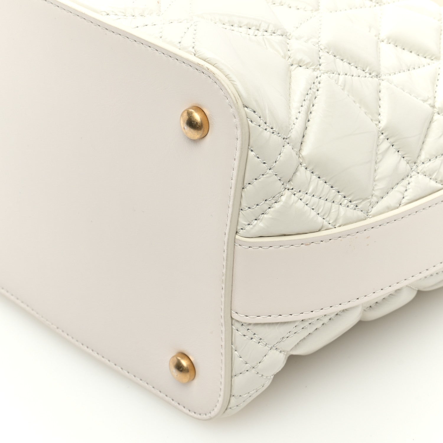 Chanel Glazed Calfskin Quilted State Of The Art Hobo White 9 of 9