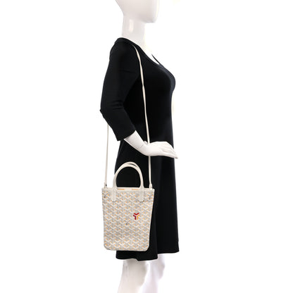 Goyard Goyardine Poitiers Claire Voie Tote White Yellow 2 of 8