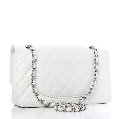 Chanel Caviar Quilted Medium Double Flap White 3 of 10