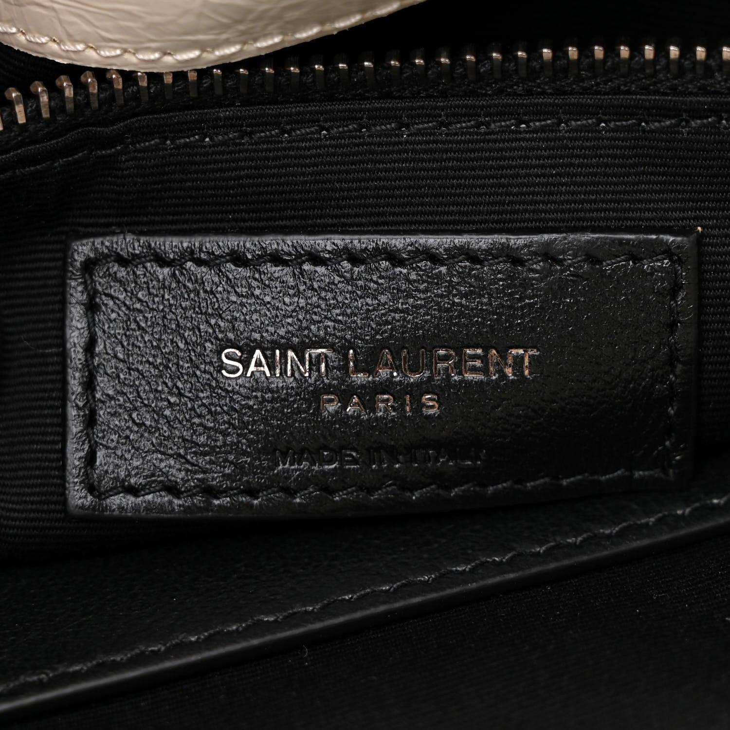 Saint Laurent Crinkled Calfskin Matelasse Monogram Medium Niki Shopper Tote Crema Soft 6 of 10