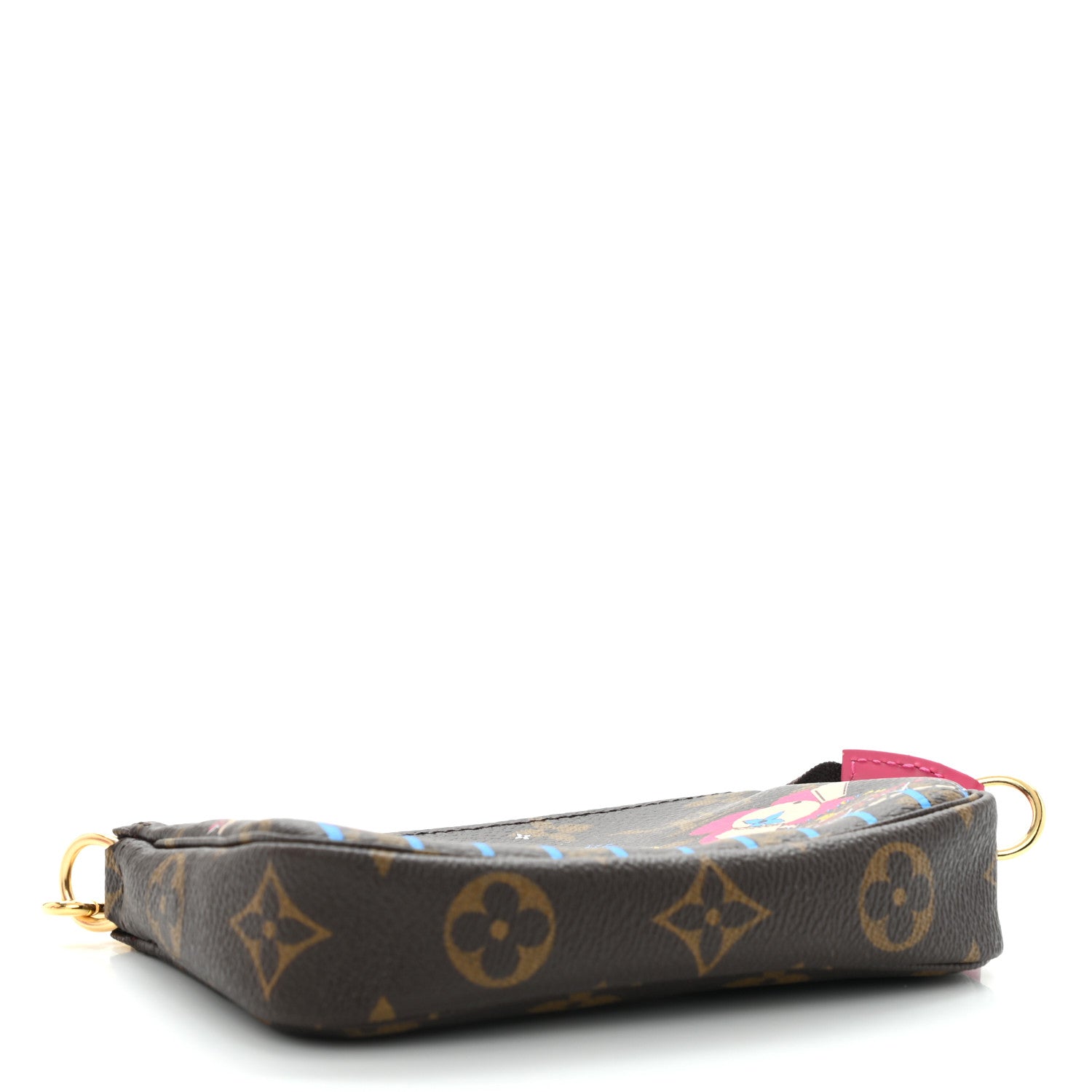 Louis Vuitton Monogram 2020 Christmas Animation Roller Coaster Mini Pochette Accessories Pivoine 4 of 9