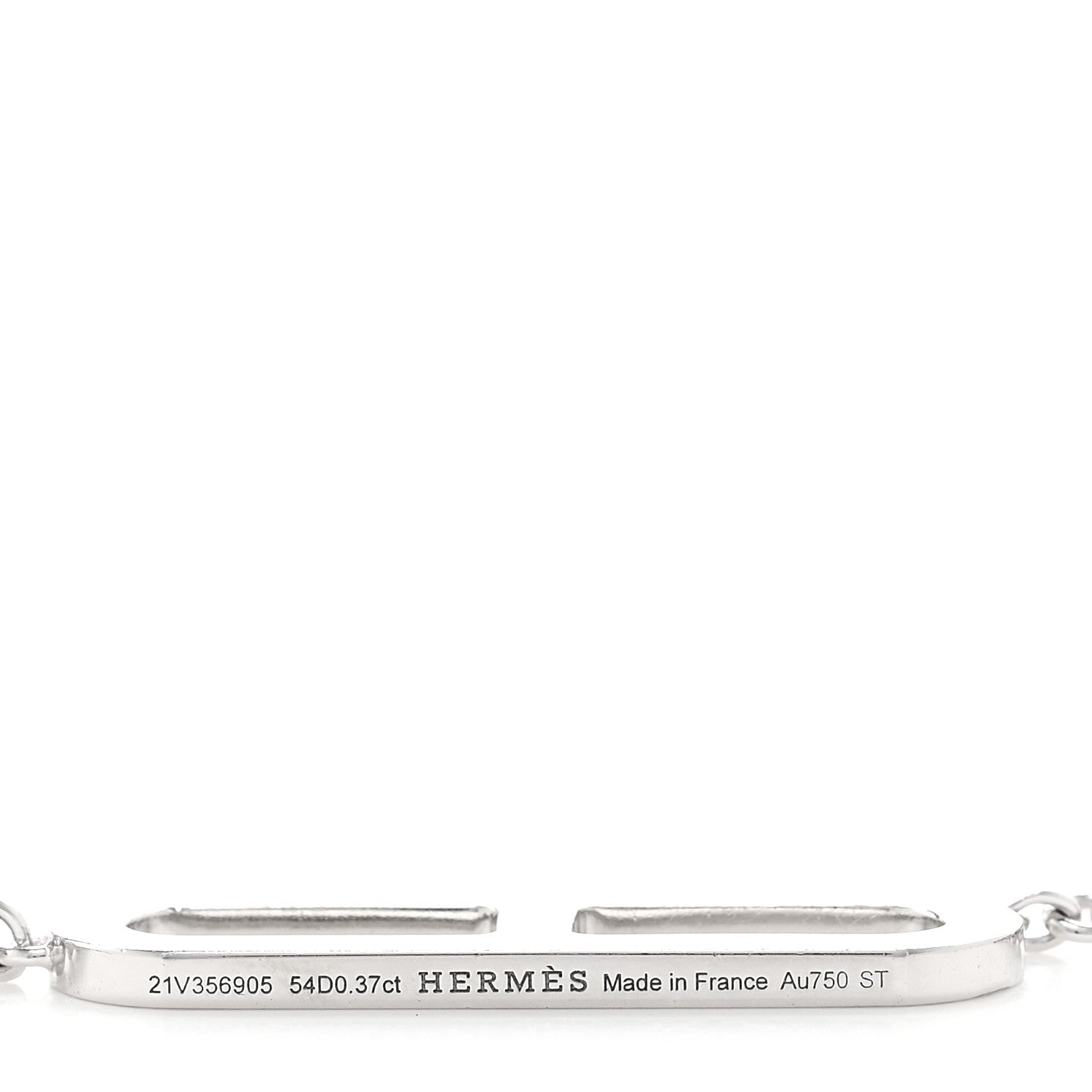Hermes 18K White Gold Diamond PM Ever Chaine D'Ancre Necklace ST 4 of 5
