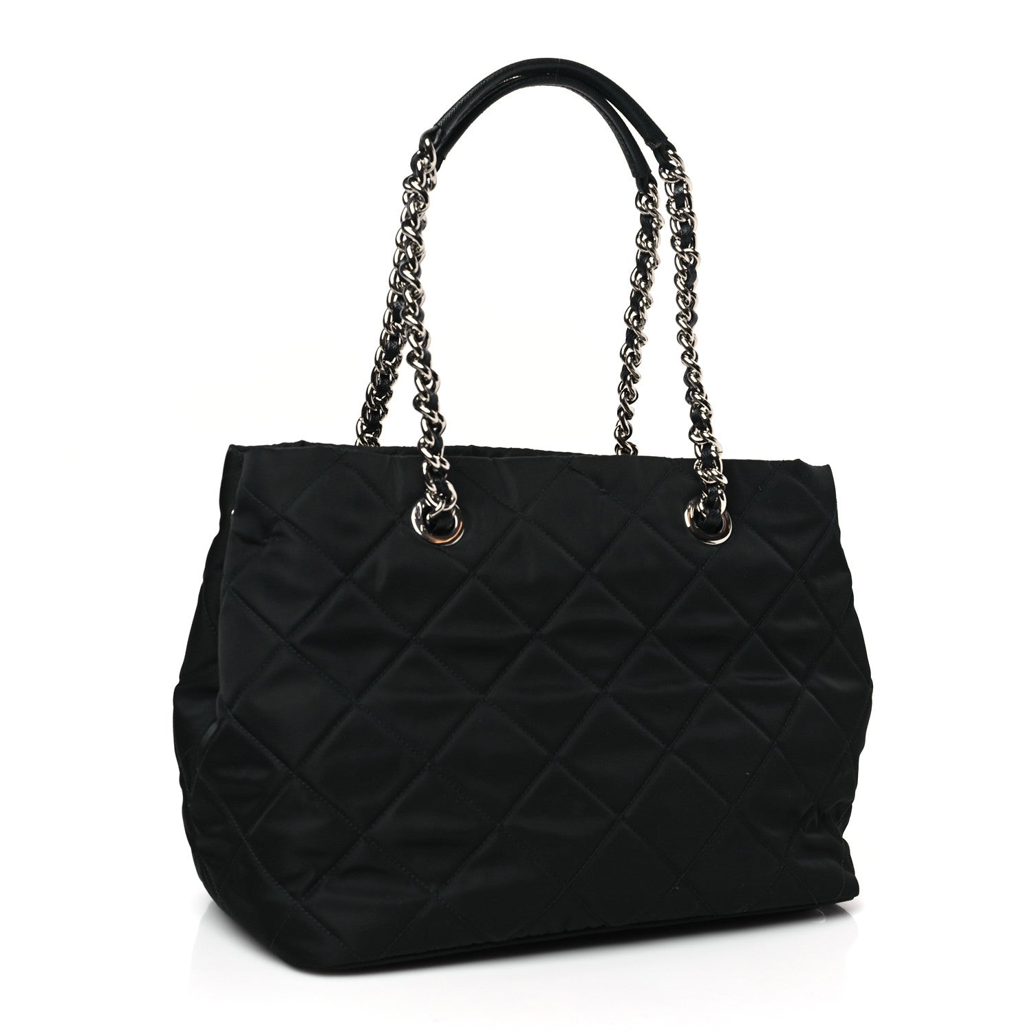 Prada Nylon Tessuto Impuntu Quilted Tote Black 3 of 8