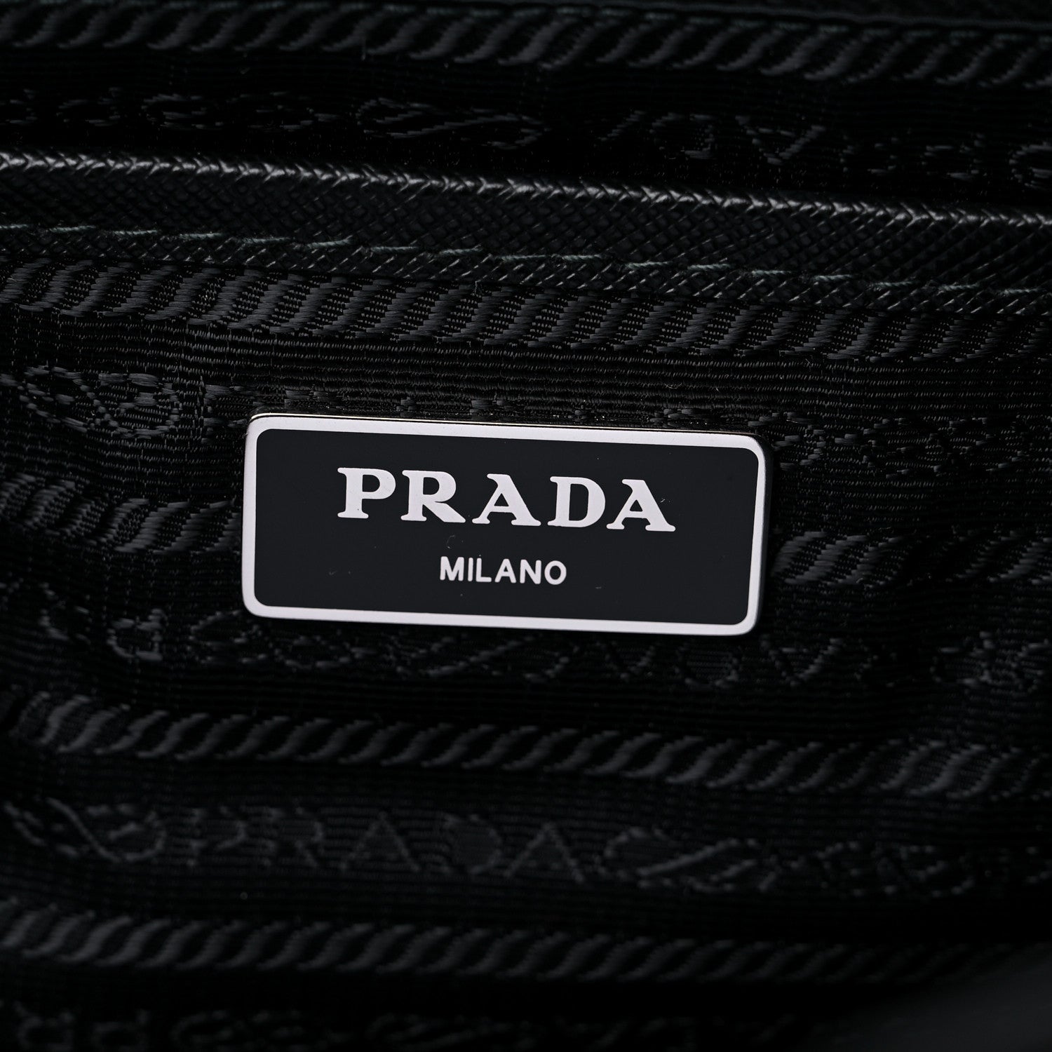 Prada Nylon Vela Saffiano Medium Backpack Black 6 of 8