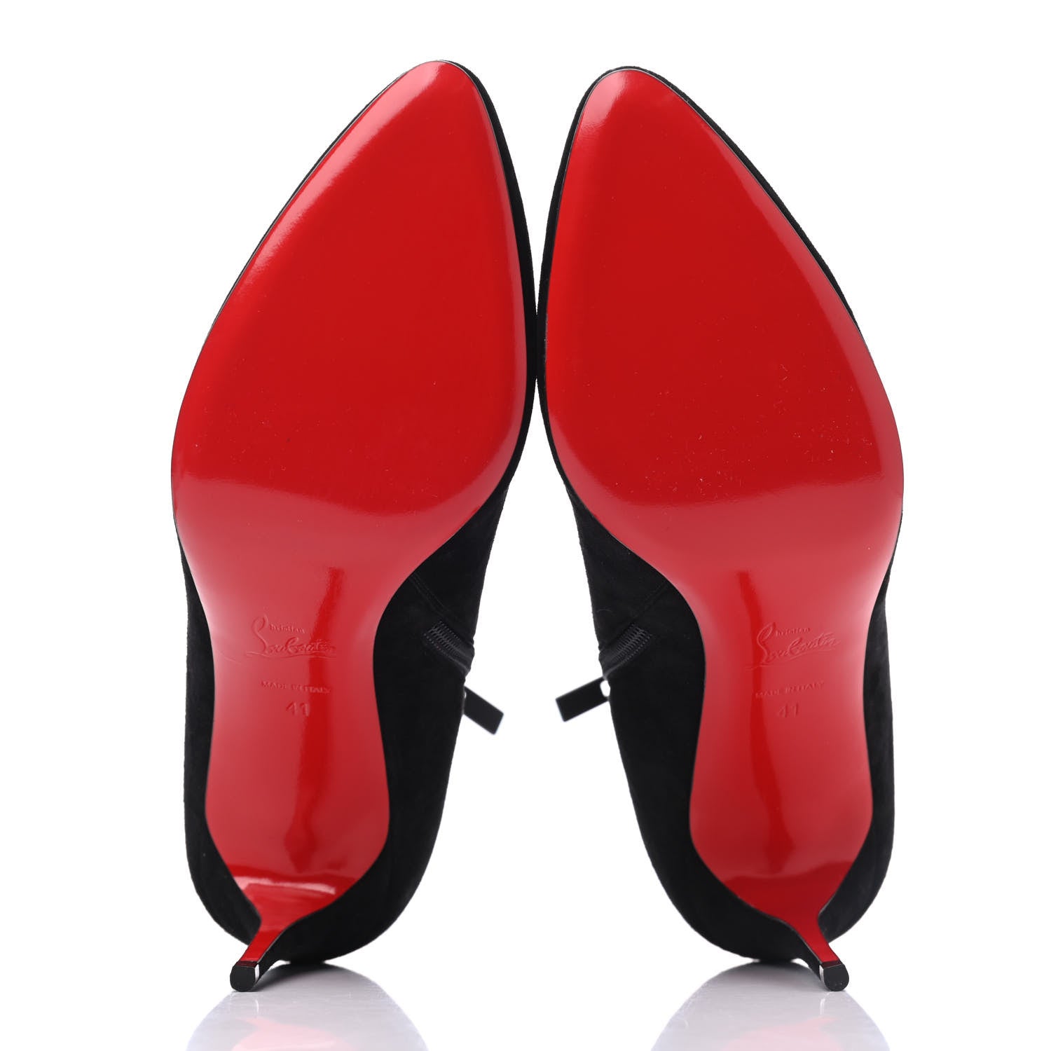 Christian Louboutin Veau Velours Eloise Booty 85 Ankle Boots 41 Black 5 of 23