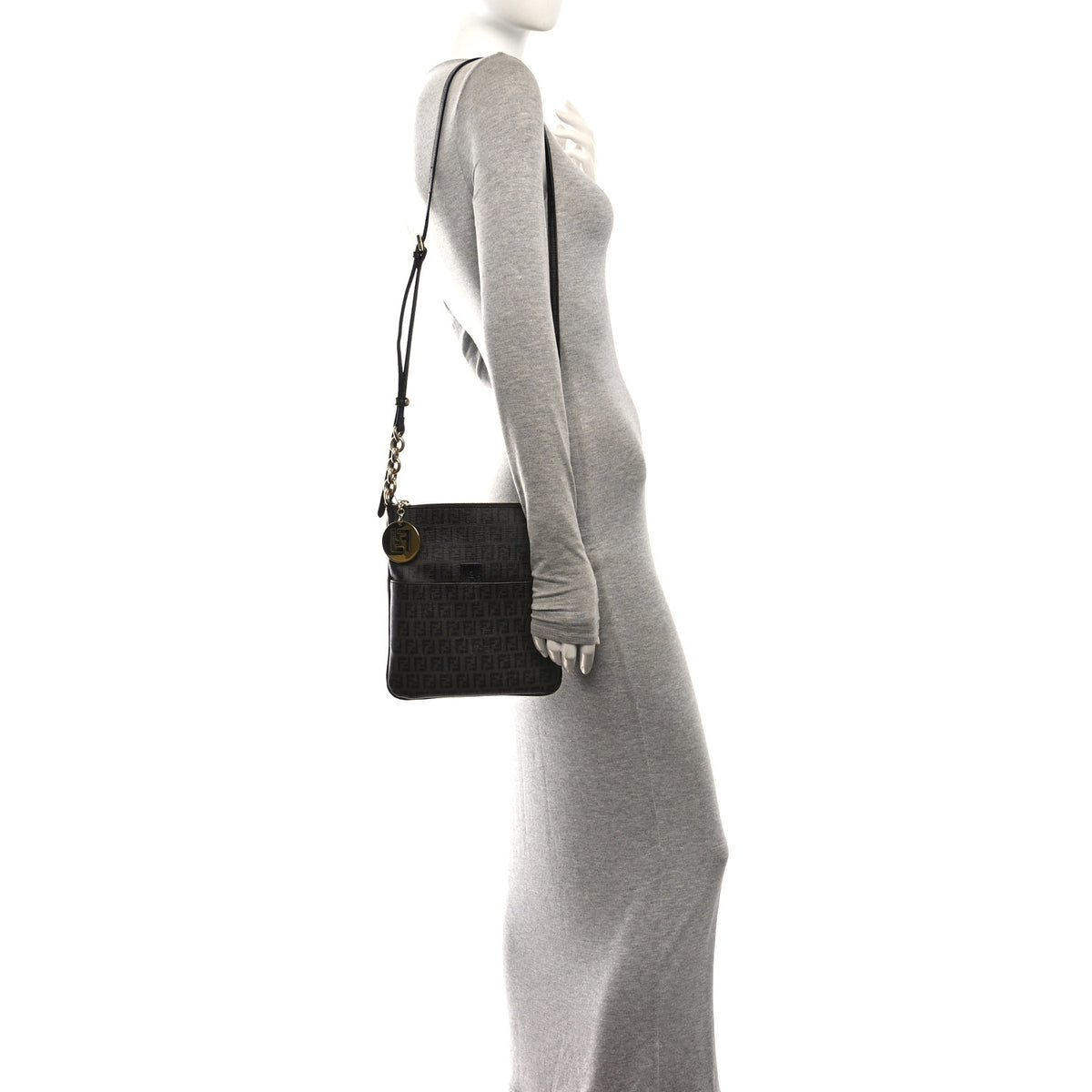 Zucchino Spalmati Forever Small Crossbody Moro Black