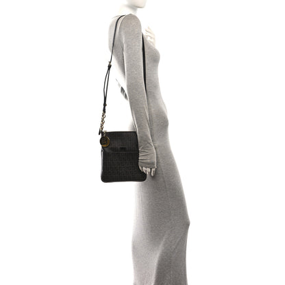 Fendi Zucchino Spalmati Forever Small Crossbody Moro Black 2 of 11