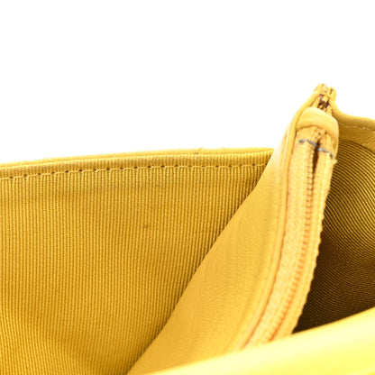 Chanel Lambskin Quilted Wallet on Chain WOC Yellow 8 of 16