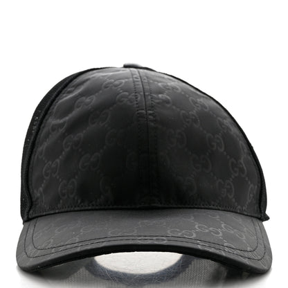 Gucci Nylon Monogram Baseball Hat M Black 3 of 9