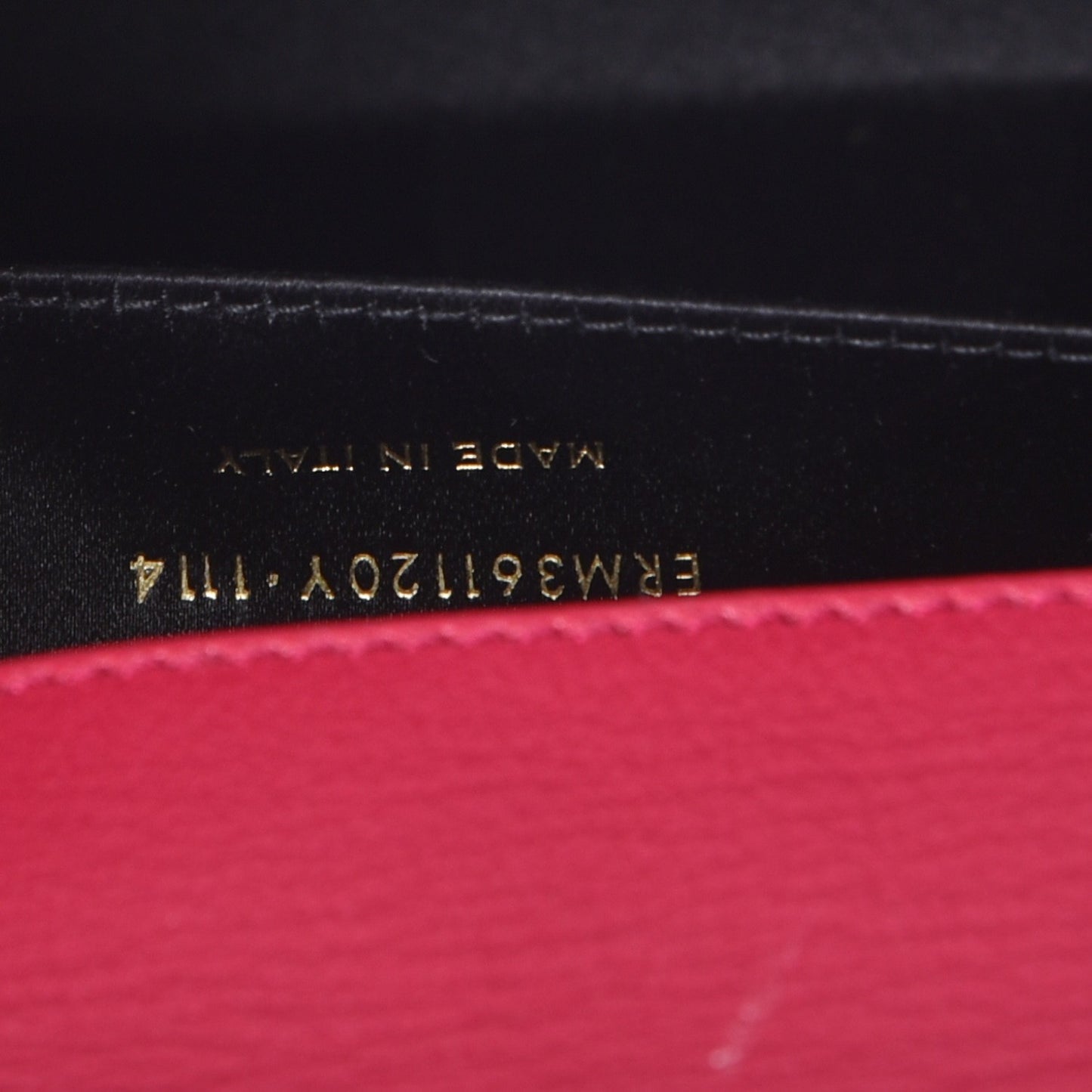 Calfskin Monogram Large Belle De Jour Clutch Lipstick Fuchsia