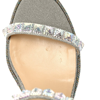 Christian Louboutin Glitter Pira Ryad 60 Platform Sandals 39 Silver 8 of 8