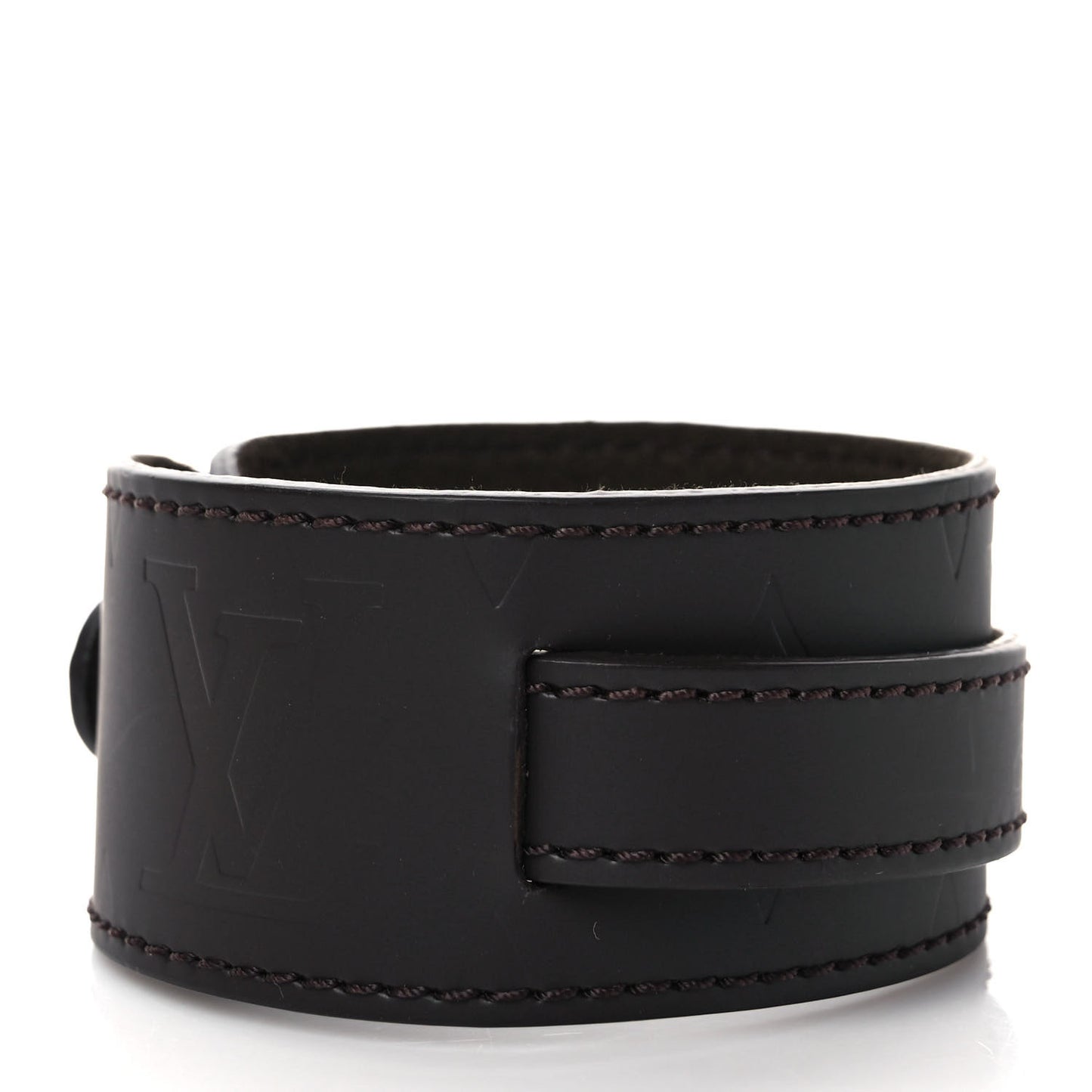 Glace Monogram Wrap Bracelet Cafe Brown