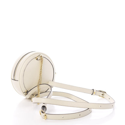 Gucci Textured Calfskin Web Mini Ophidia Round Backpack Mystic White 2 of 10