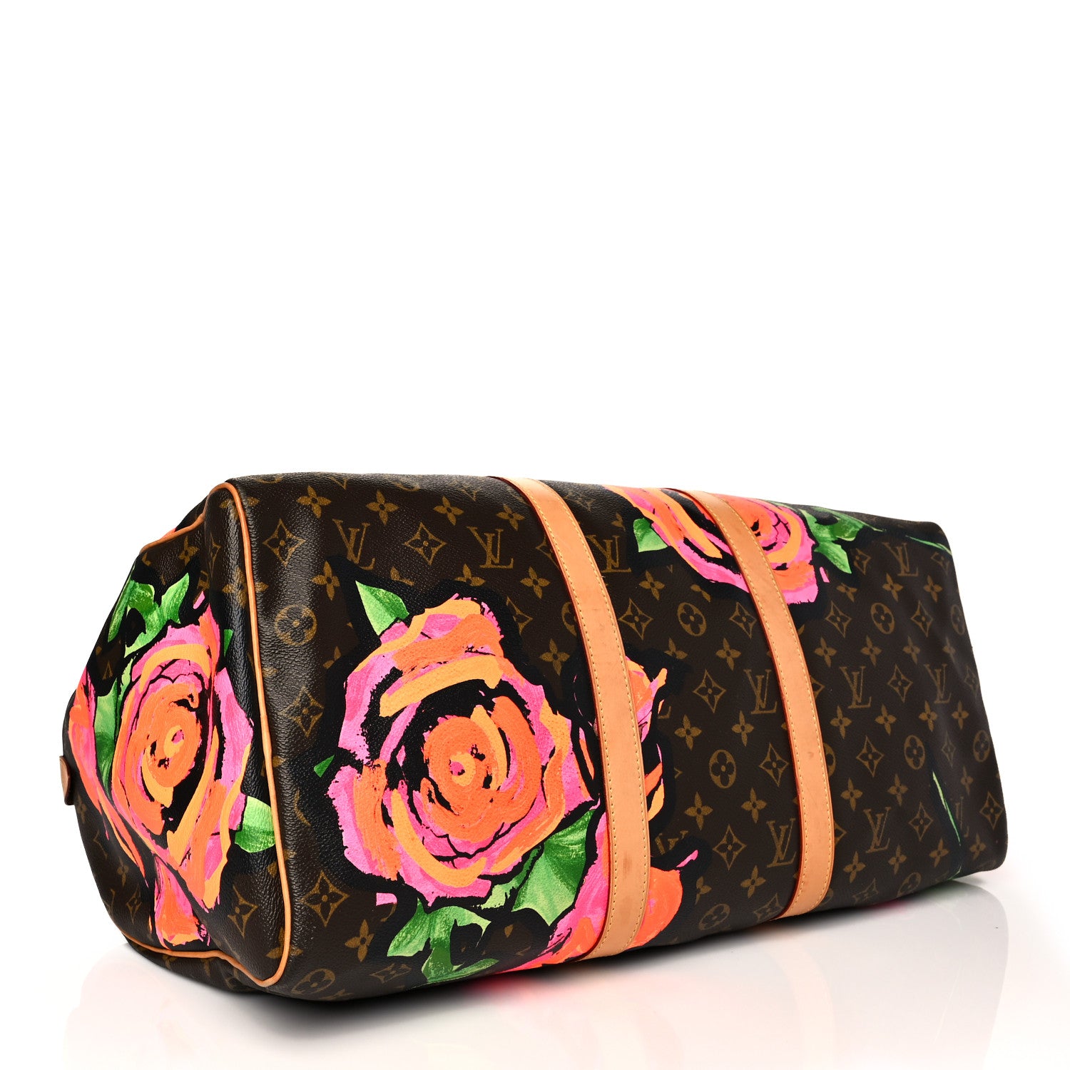 Louis Vuitton Monogram Roses Keepall 50 4 of 15