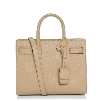 Saint Laurent Grained Calfskin Nano Sac De Jour Dark Beige 1 of 5