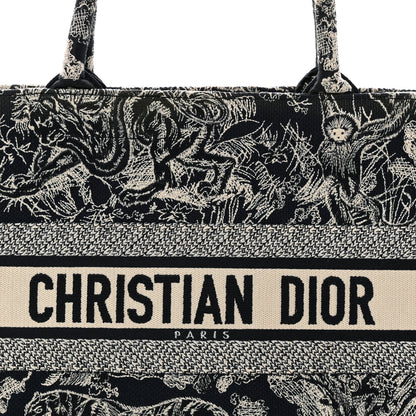 Christian Dior Canvas Embroidered Medium Dioriviera Toile De Jouy Reverse Book Tote Blue 8 of 15
